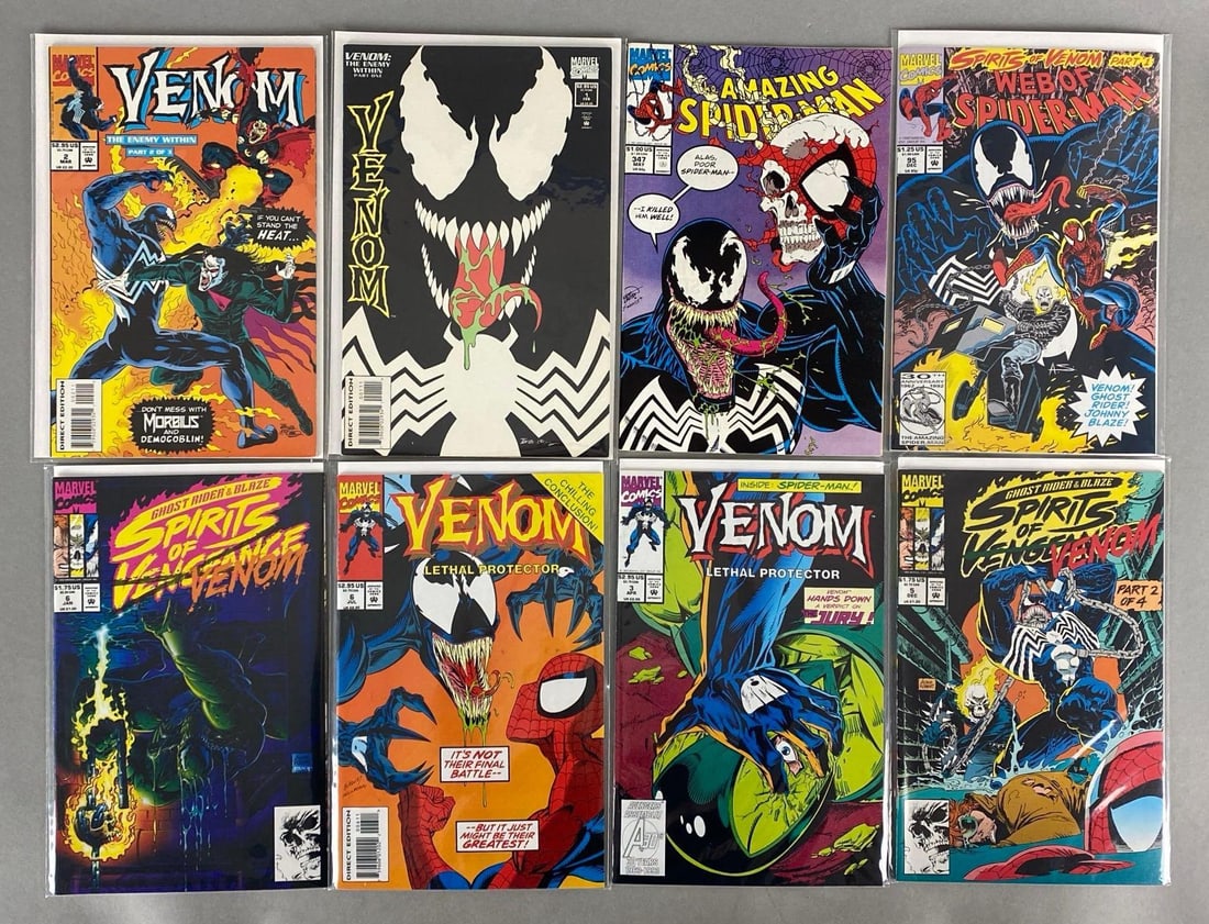 Group of 8 Marvel Venom and Spider-Man Comic Books (1 of 3)