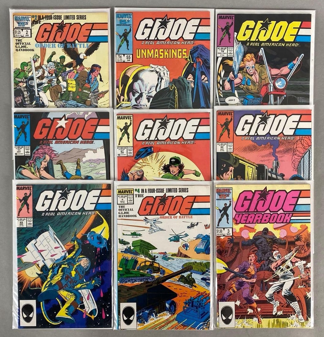 Group of 9 Marvel G.I. Joe Comic Books (1 of 4)