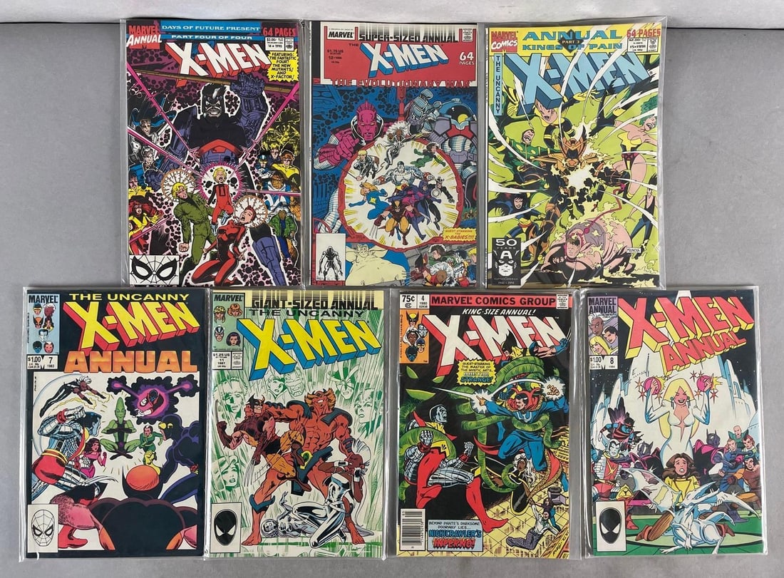 Group of 7 Marvel X-men Comic Books (1 of 4)