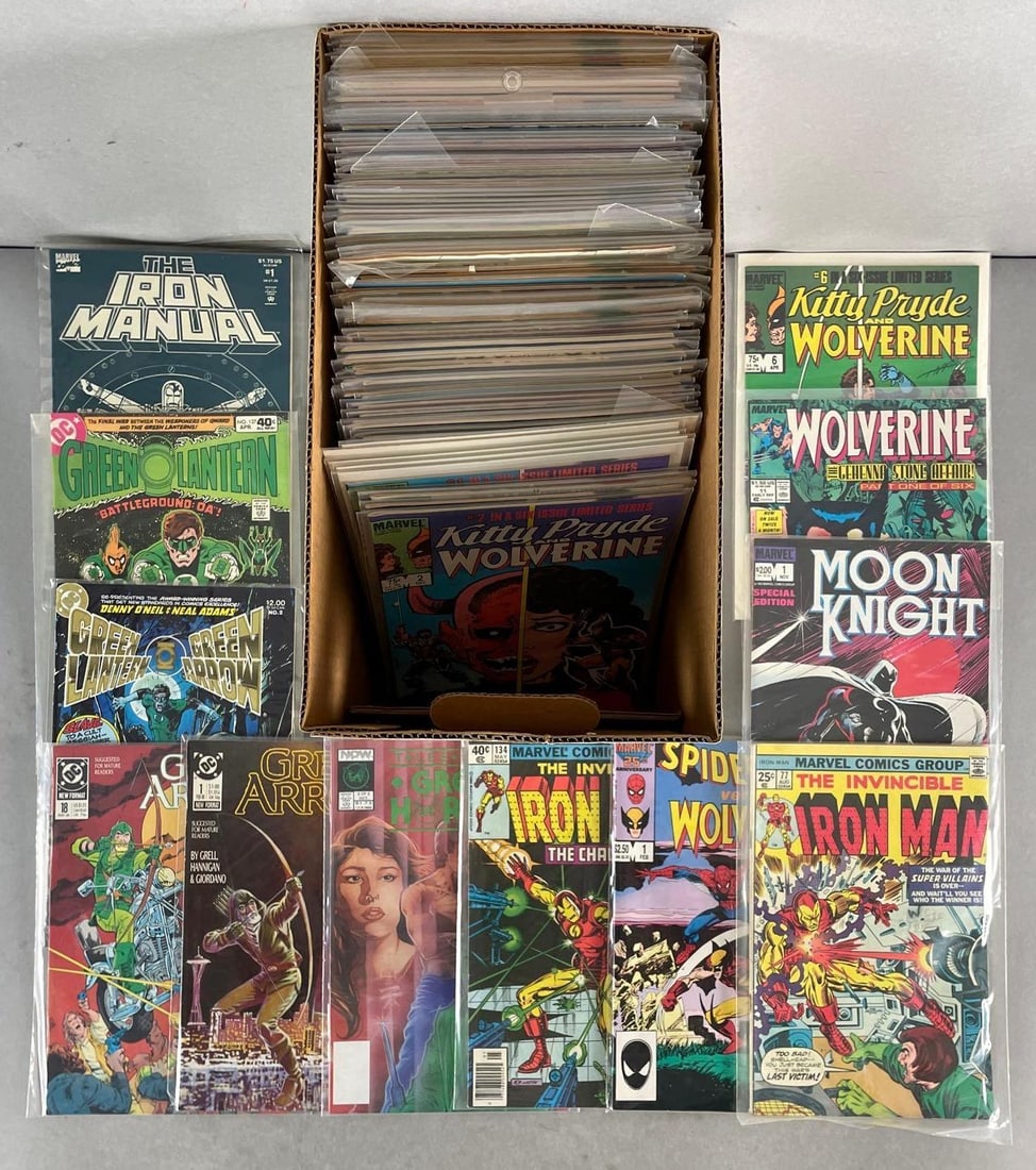 Short Box of 100+ DC / Marvel Comic Books (1 of 3)