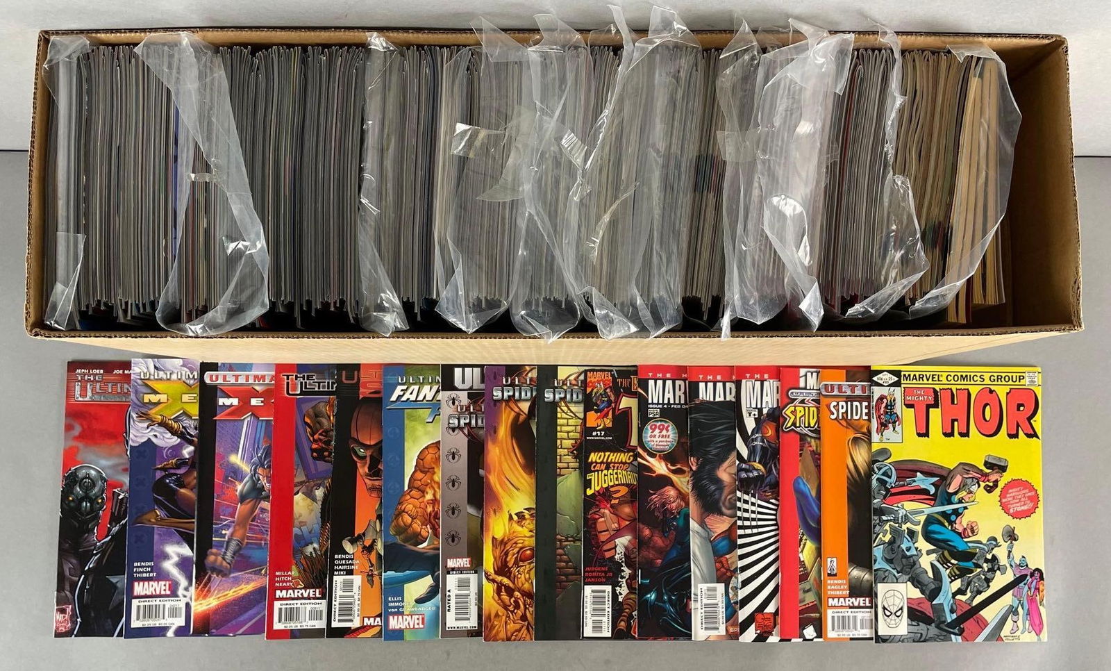 Long Box of 300+ Marvel Ultimate Comic Books (1 of 3)