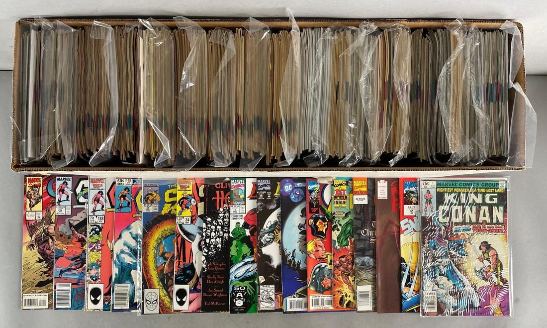 Long Box of 300+ Marvel / Epic Comic Books (1 of 3)