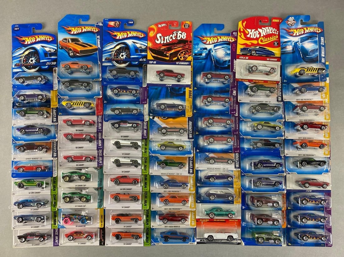 Group of 60+  Mattel Hot Wheels Die-Cast Chevy Camaros (1 of 3)