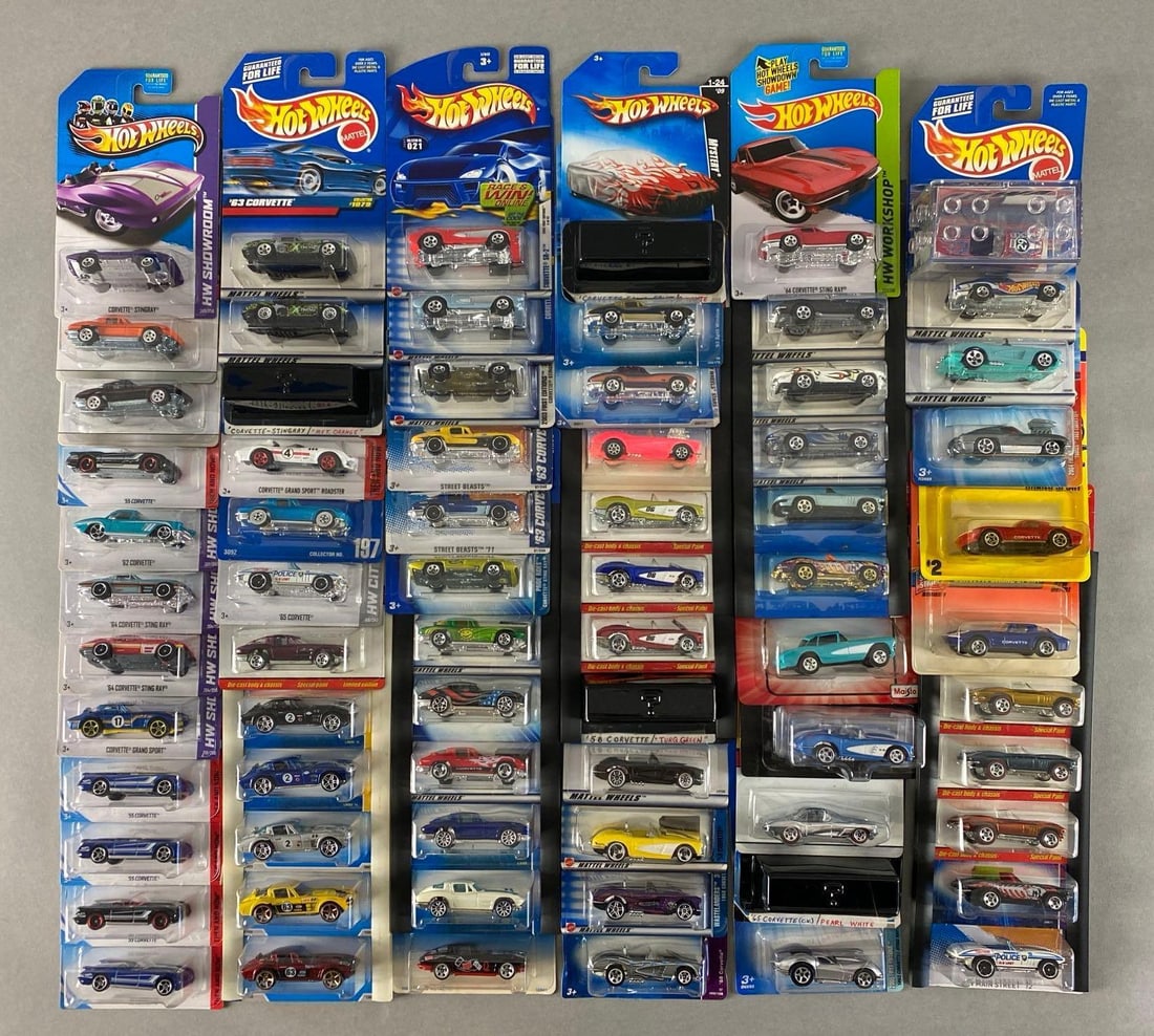 Group of 70+ Hot Wheels Die-Cast Chevy Corvettes (1 of 3)