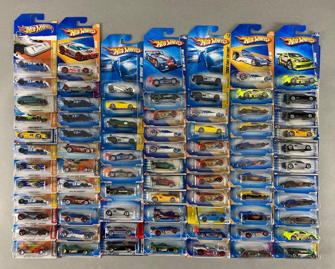 Group of 70+ Mattel Hot Wheels Die-Cast Race Cars (1 of 3)