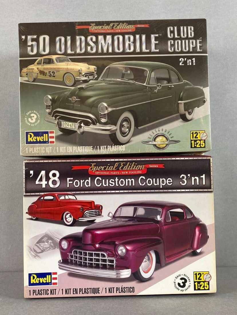 Group of 2 Revell 1940-1950s Coupe Plastic Model Kits (1 of 4)