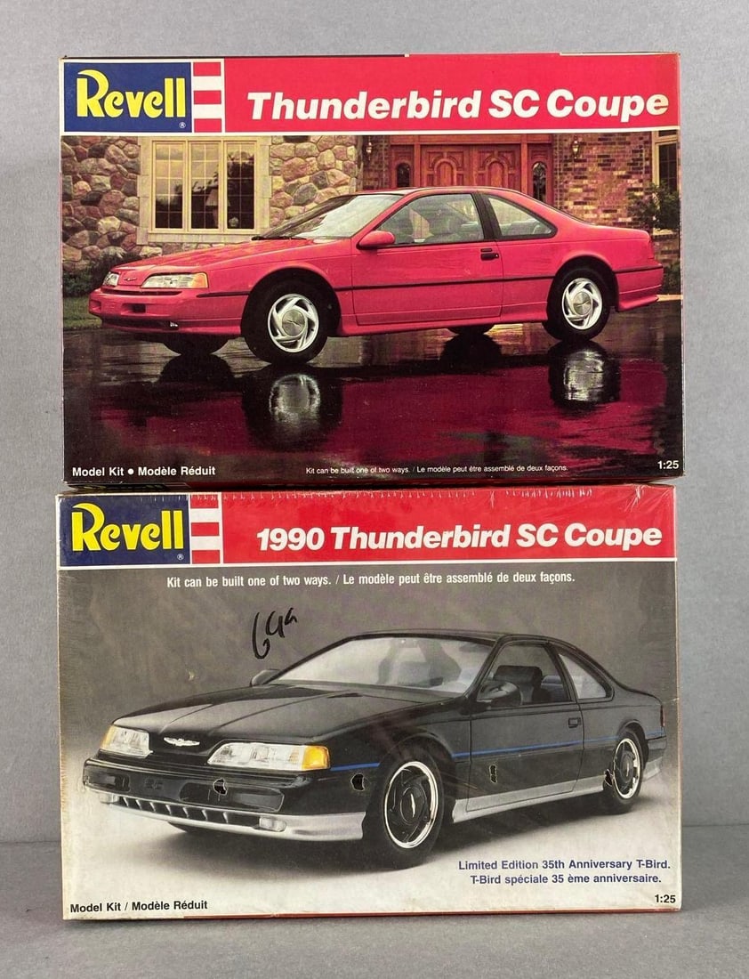 Group of 2 Revell Thunderbird SC Coupe Plastic Model Kits (1 of 4)