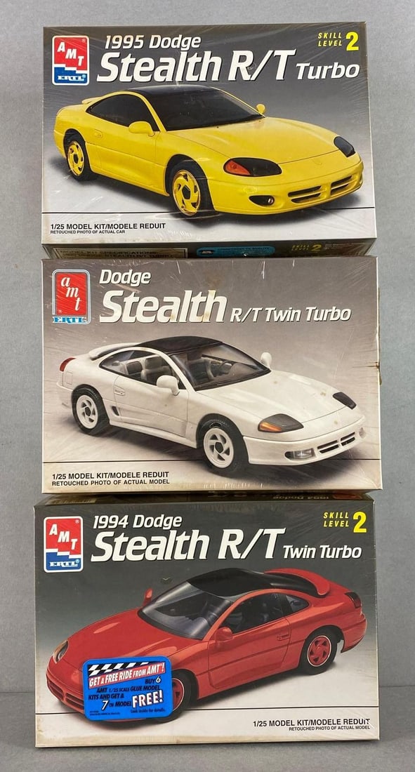 Group of 3 AMT ERTL Dodge Plastic Model Kits (1 of 3)