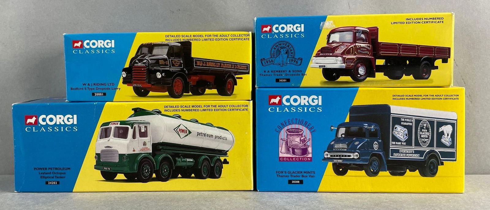 Group of 4 Corgi Classics Die-Cast Truck and Trailers (1 of 3)