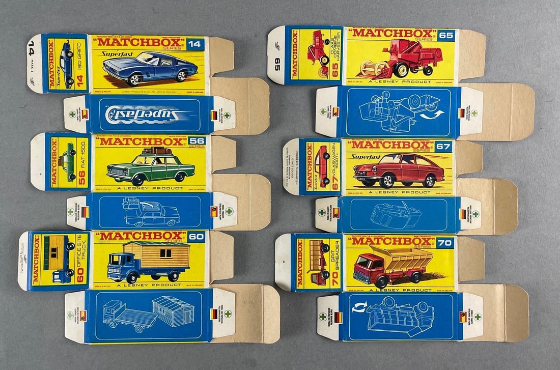 Group of 6 Matchbox F Type Boxes (1 of 2)