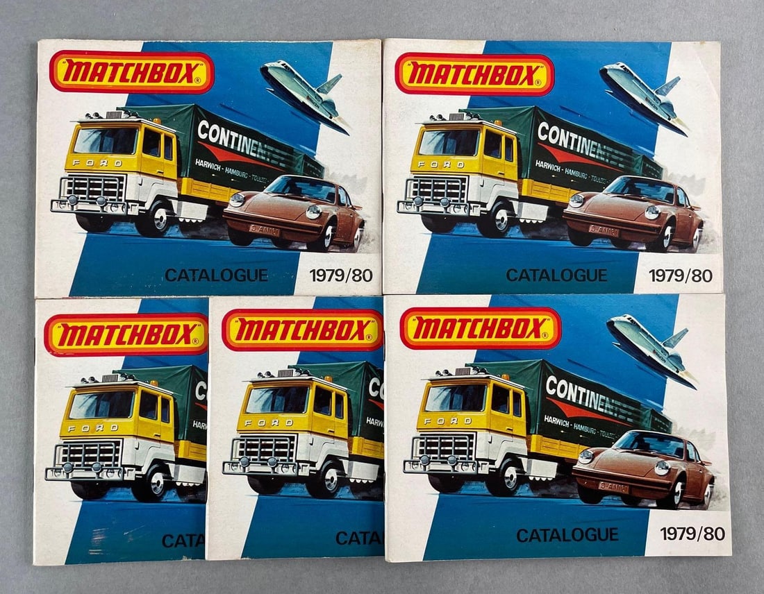 Group of 5 Matchbox 1979/80 Catalogues: Each measure 4 1/2 x 6 inches