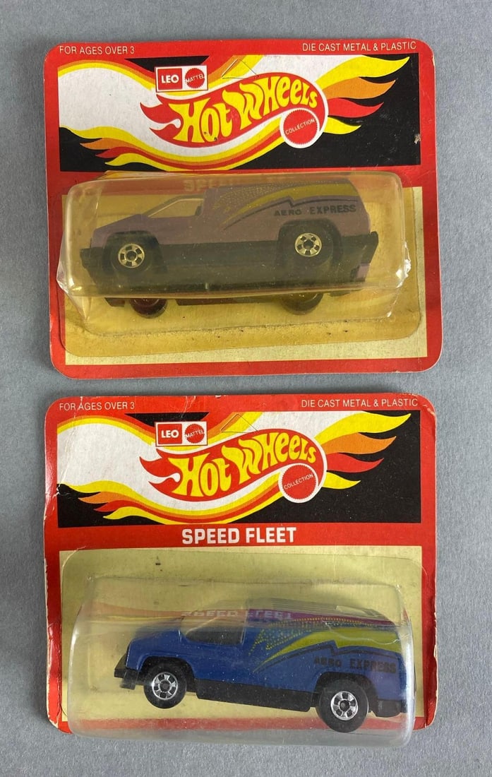 Group of 2 Leo Mattel Hot Wheels Speed Fleet Cars (1 of 2)