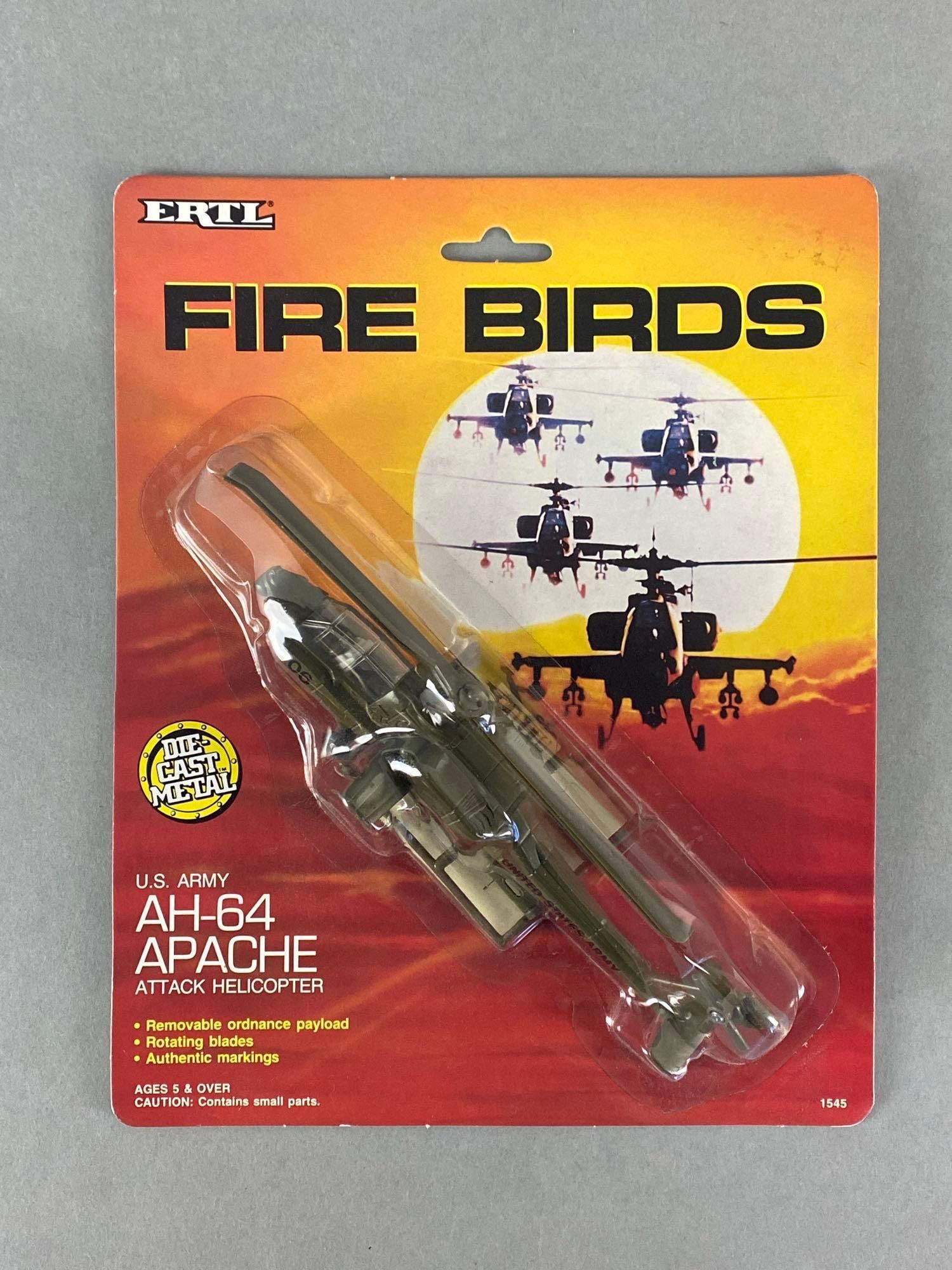 ERTL Fire Birds Die-Cast US Army AH-64 Apache Attack Helicopter (1 of 2)