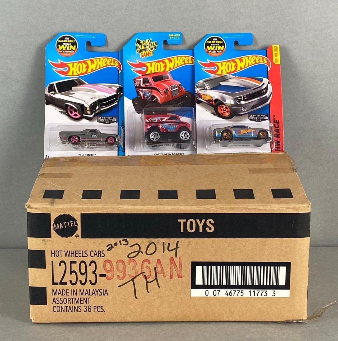 Factory box of 23 Mattel Hot Wheels Assorted Die-Cast Vehicles (1 of 3)