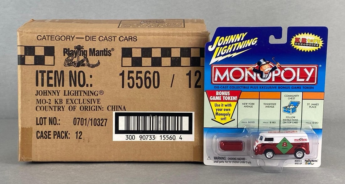 Factory Box of 7 Johnny Lightning Monopoly Die-Cast Vans (1 of 5)