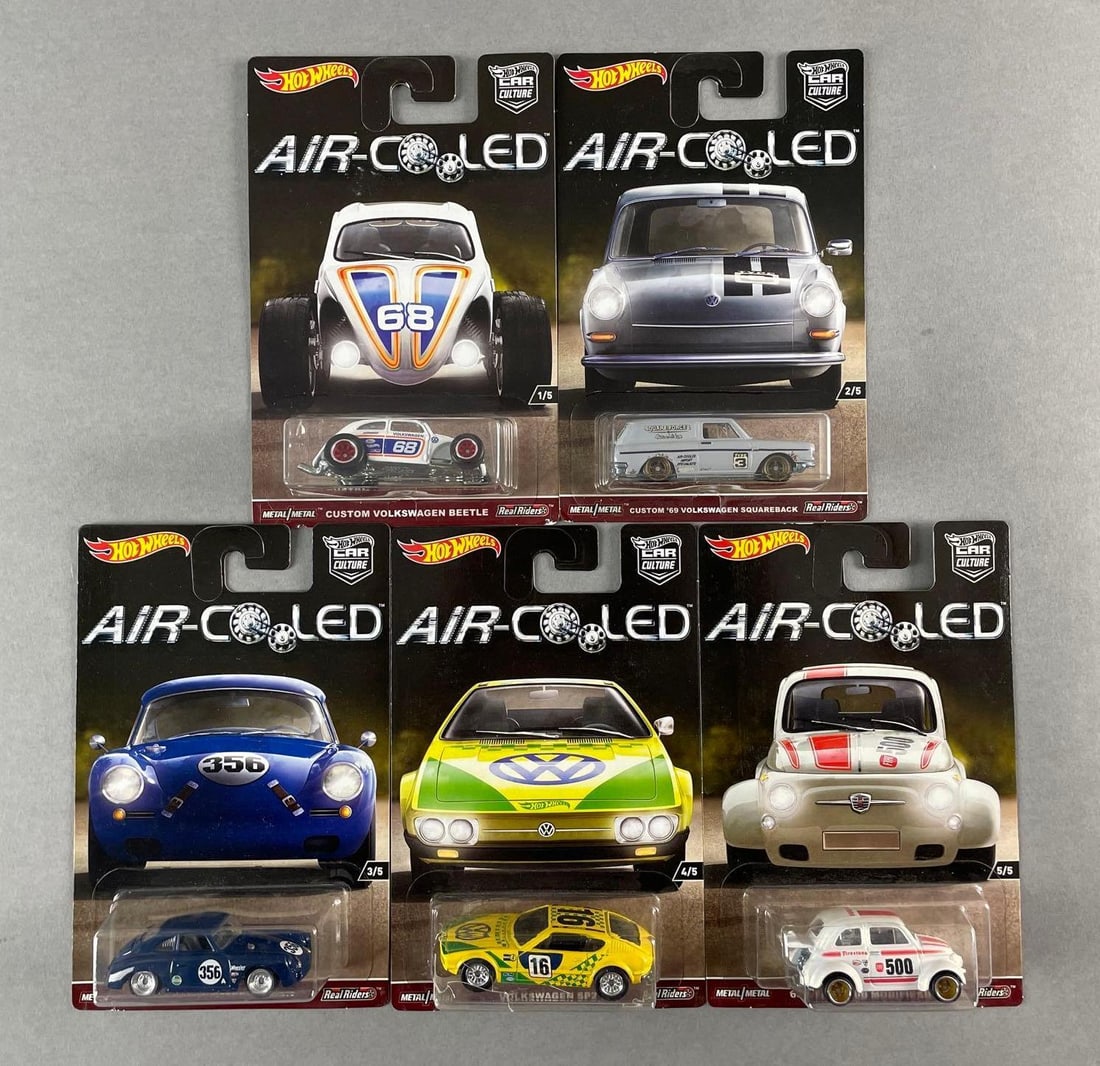 Set of 5 Mattel Hot Wheels Air-Cooled Die-Cast Vehicles (1 of 3)