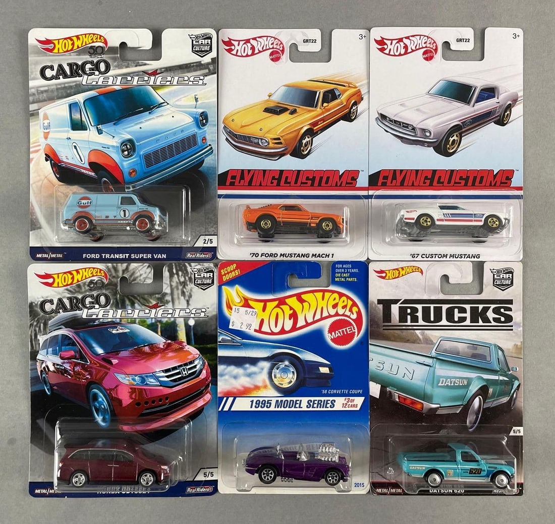 Group of 6 Mattel Hot Wheels Die-Cast Vehicles (1 of 2)