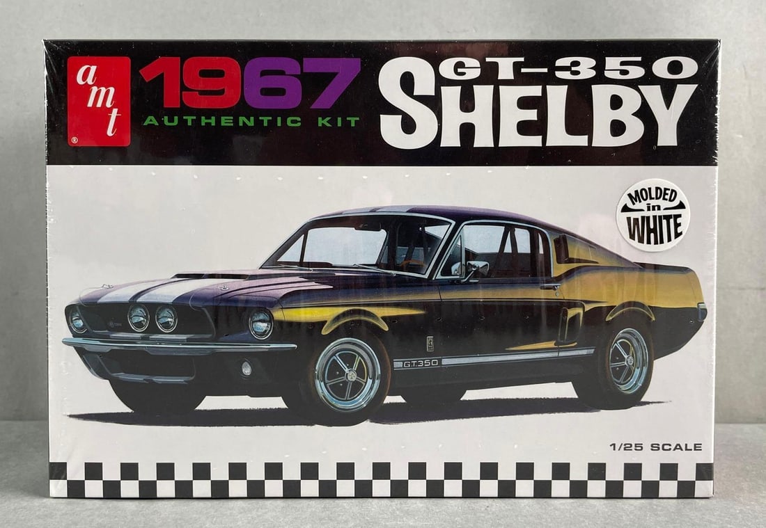 AMT 1967 Shelby GT-350 Model Kit: Sealed, 1/25 scale