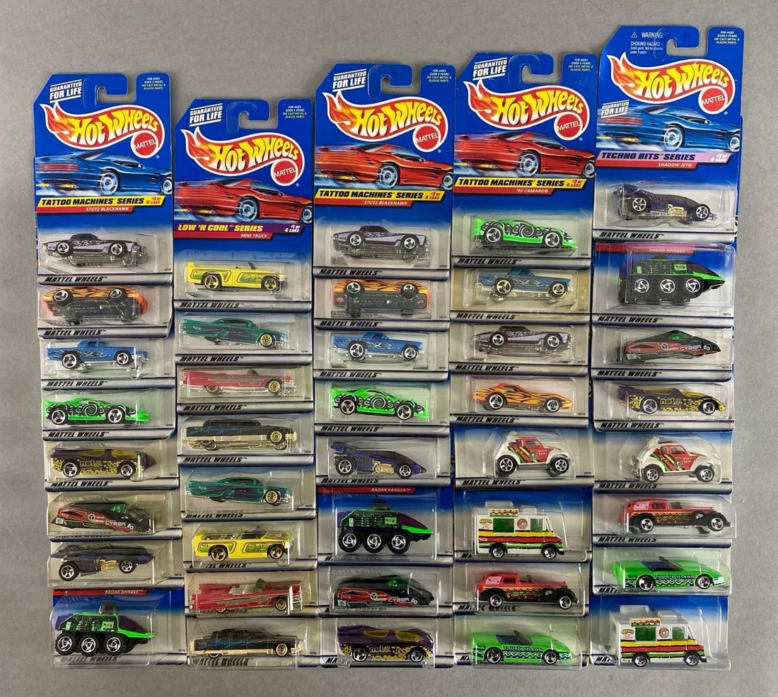 Group of 40 Mattel Hot Wheels Die-Cast Vehicles (1 of 3)