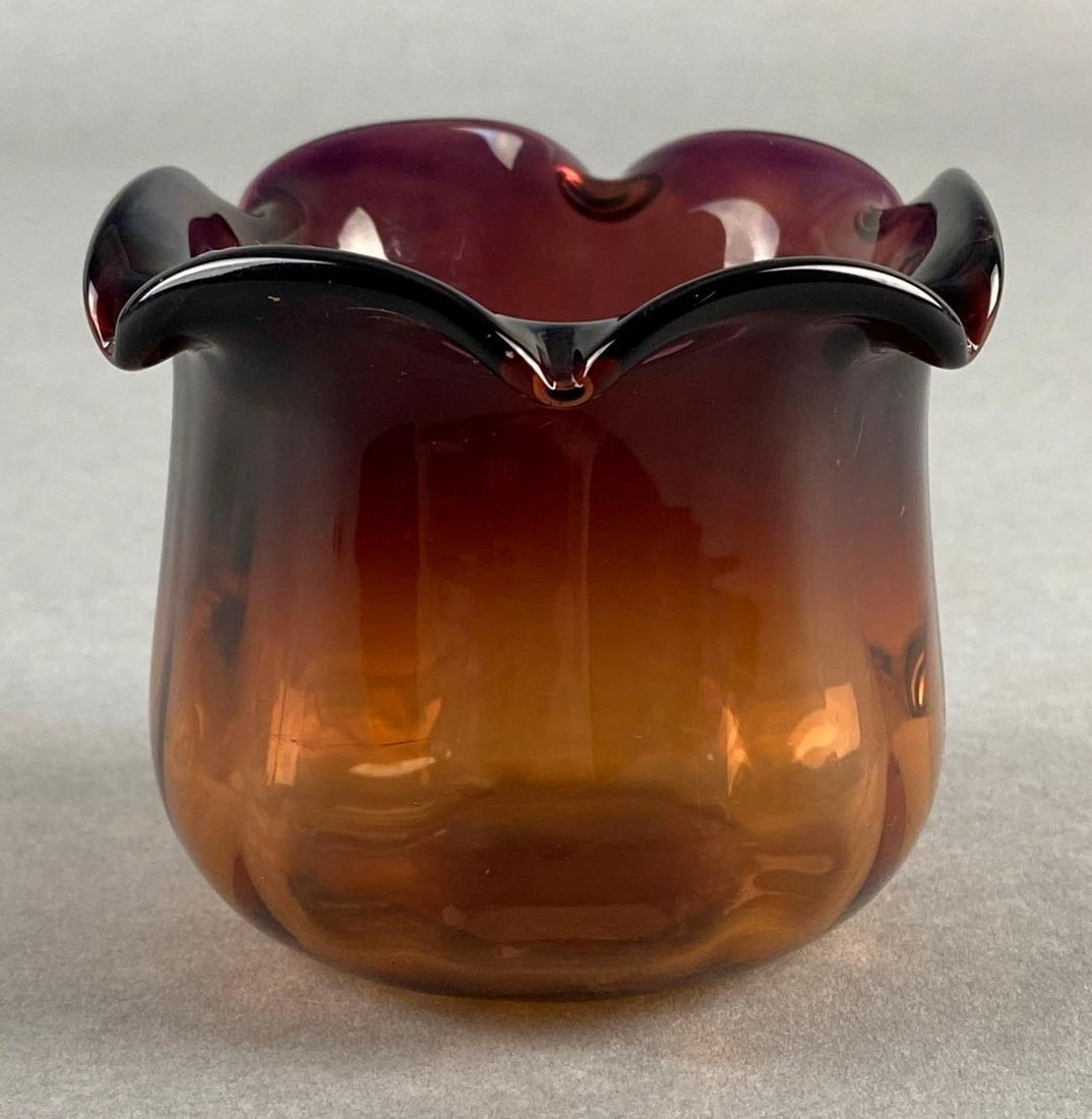 Webb Alexandrite Glass Posey Vase (1 of 5)