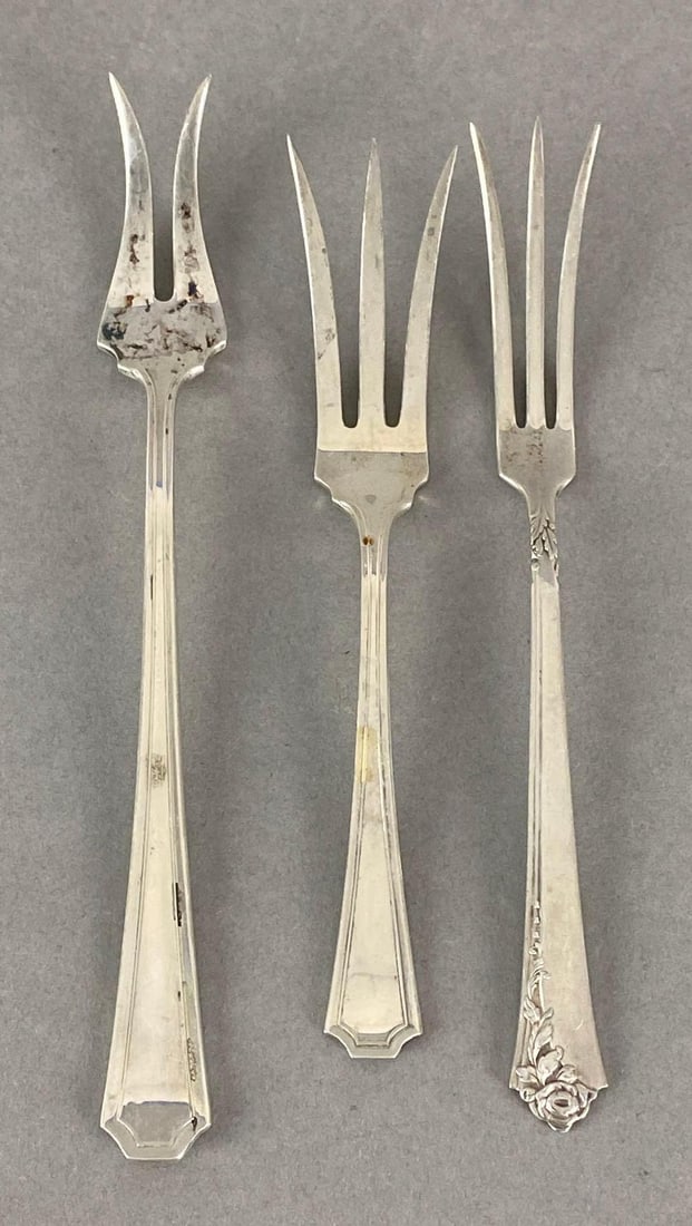 Group of 3 Sterling Silver Forks (1 of 3)