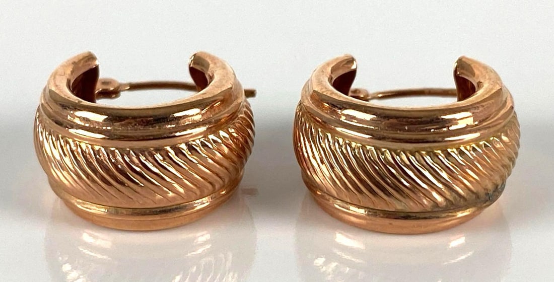 Pair of 14K Gold Hoop Earrings (1 of 4)