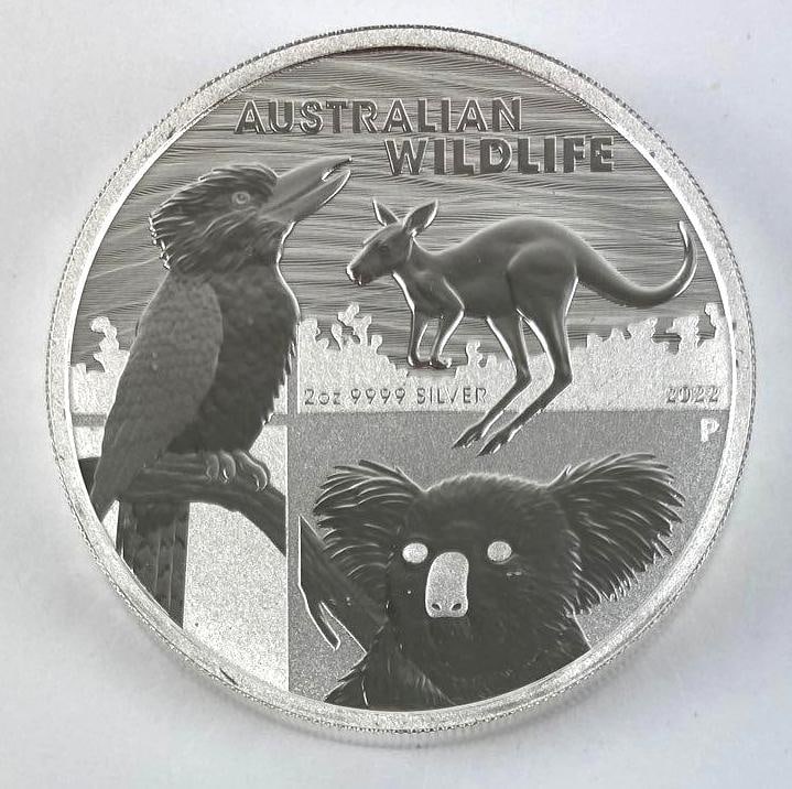 2022 P $2 Austrailian Wildlife 2oz. 9999 Fine Silver (1 of 2)