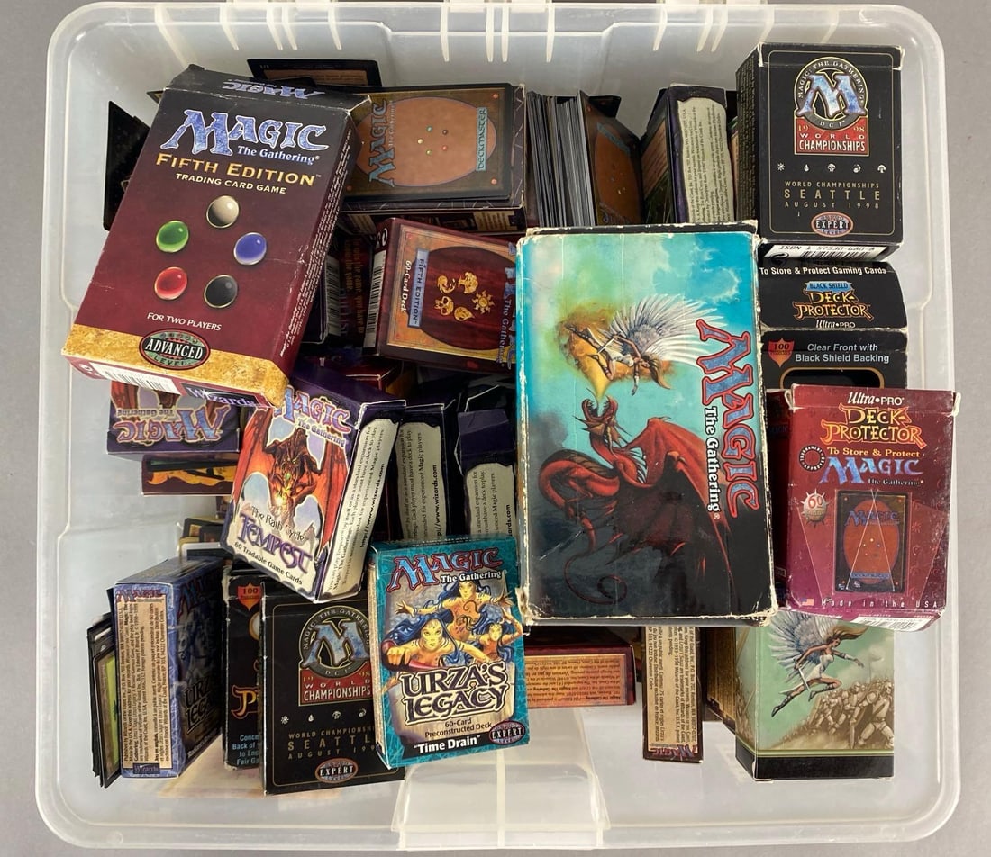 Group of Magic the Gathering Cards and Boxes (1 of 3)