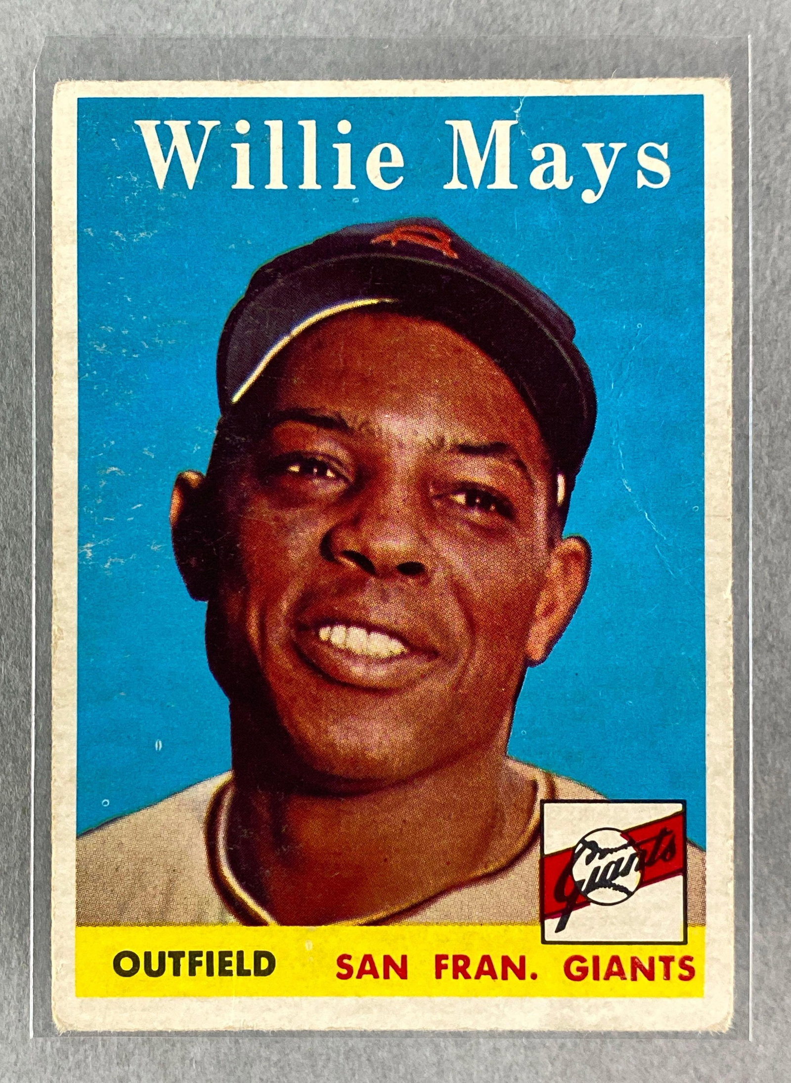 1958 Topps Willie Mays #5: 1958 Topps Willie Mays #5, Low