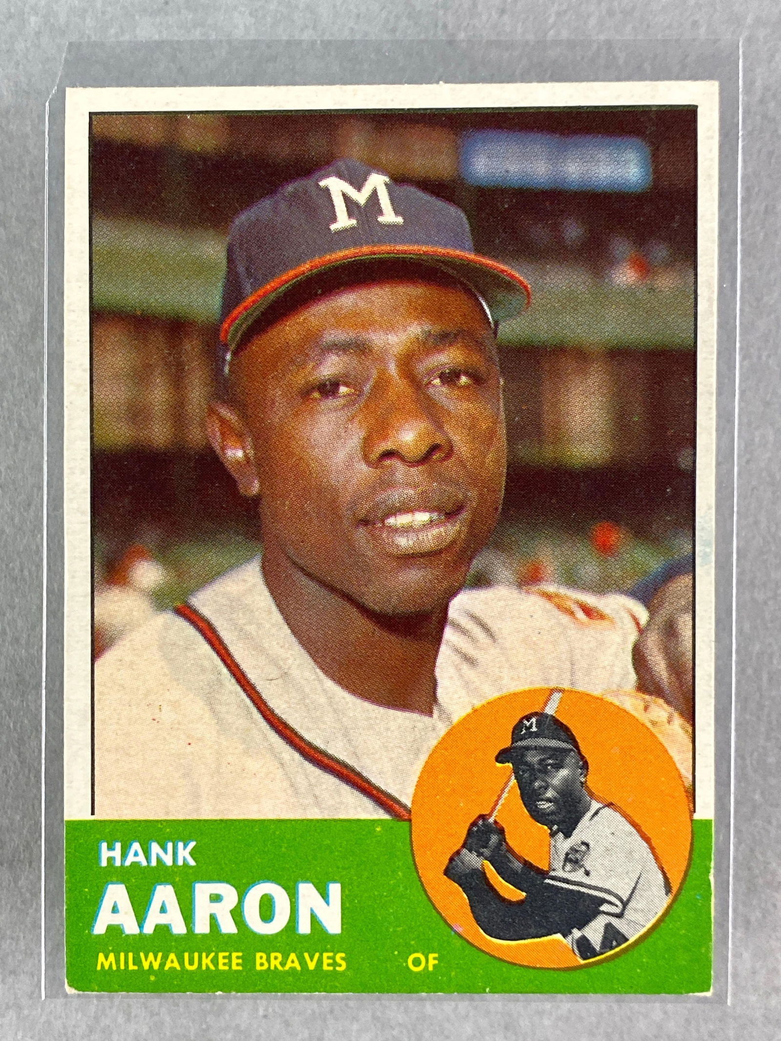 1963 Topps Hank Aaron #390 (1 of 2)