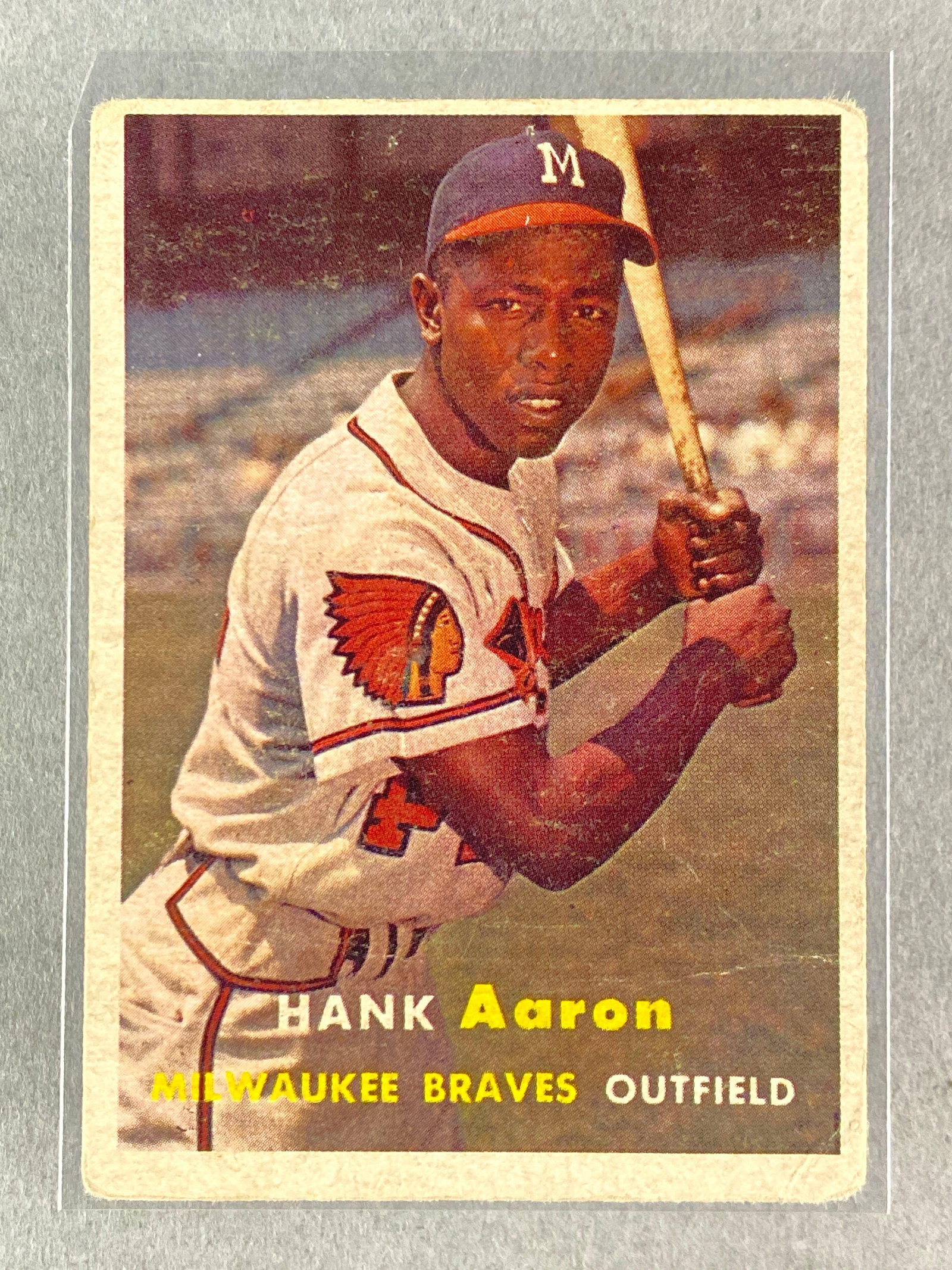 1957 Topps Hank Aaron #20 (1 of 2)