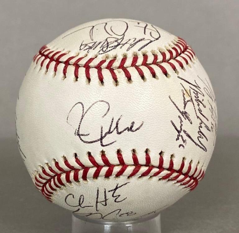 2005 Minnesota Twins Signed Baseball with 26 Signatures (1 of 6)