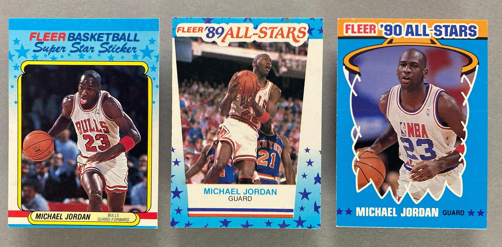1988, 89, and 90 Fleer Michael Jordan Stickers (1 of 2)