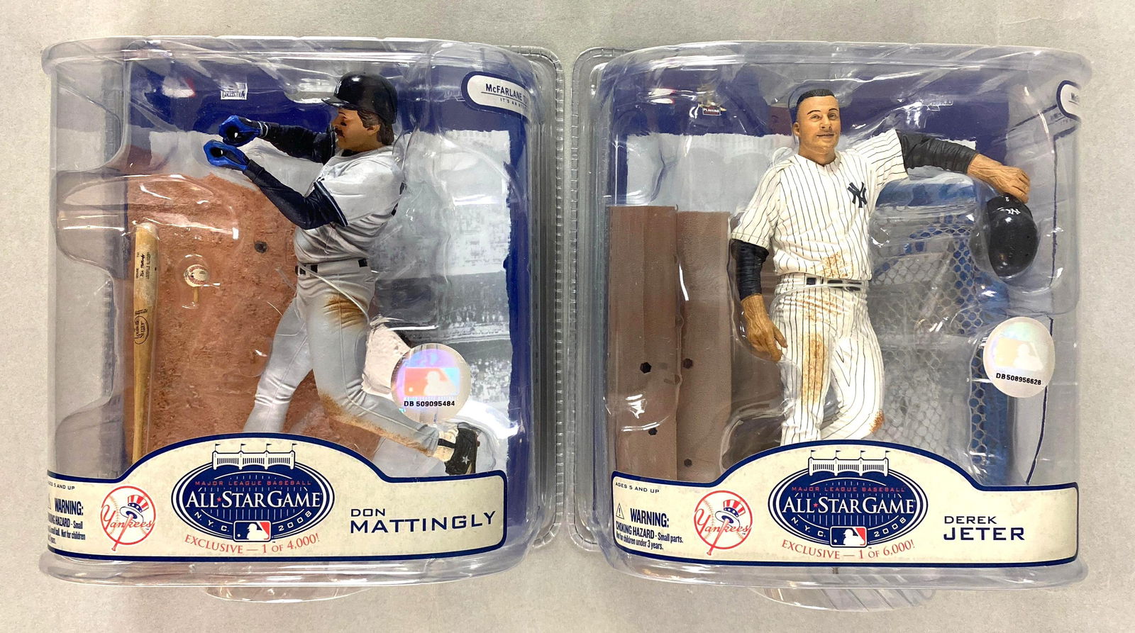 2008 McFarlane All-Star Games Exclusive Figures, Don Mattingly of 4000, and Derek?s Jeter of 6000 (1 of 2)