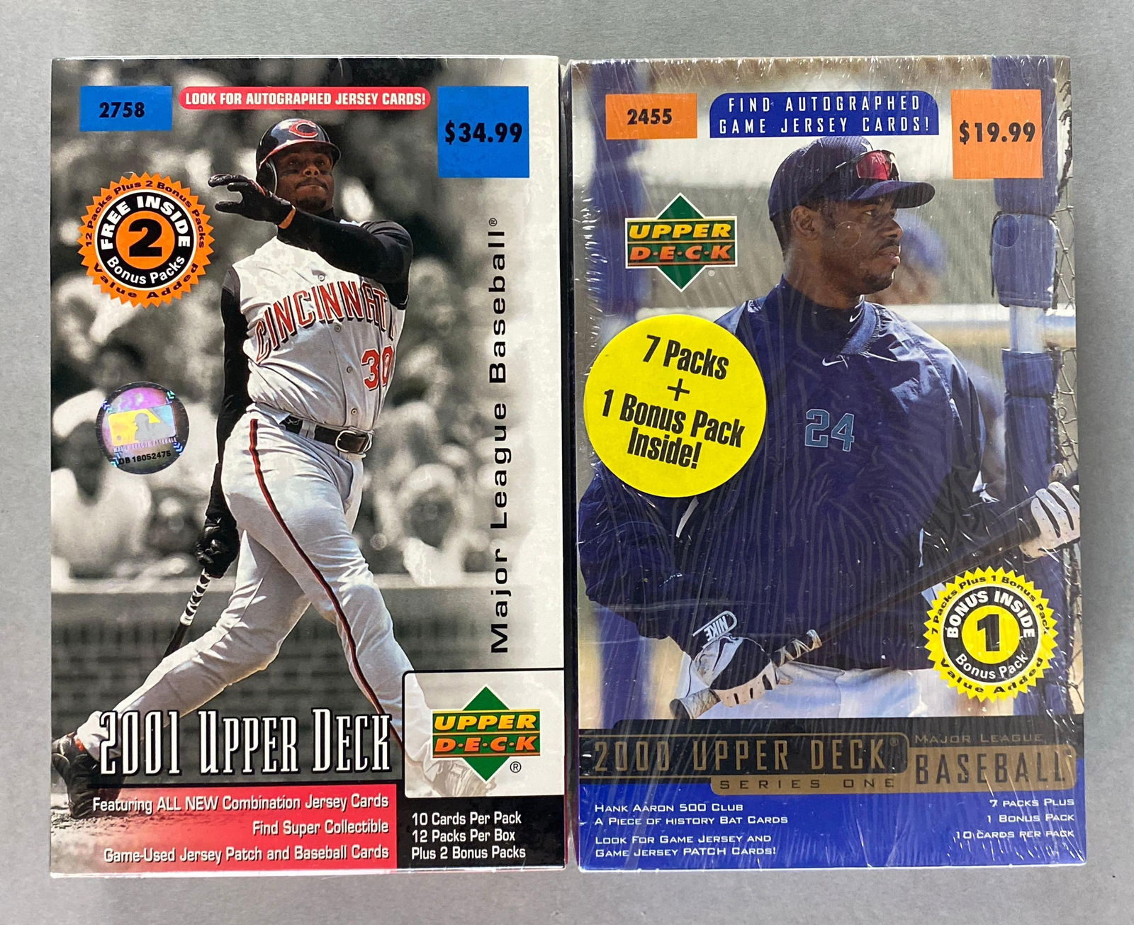 2000 and 2001 Upper Deck Baseball Factory Sealed Boxes (1 of 2)