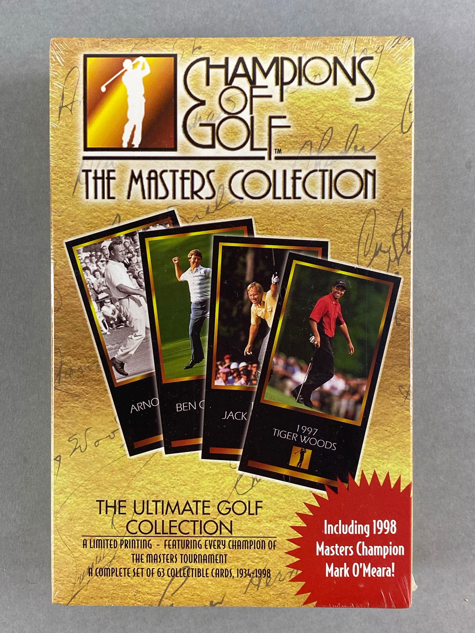 1997 - 98, Champions of Golf The Masters Collection Factory Sealed with Tiger Woods Rookie (1 of 2)