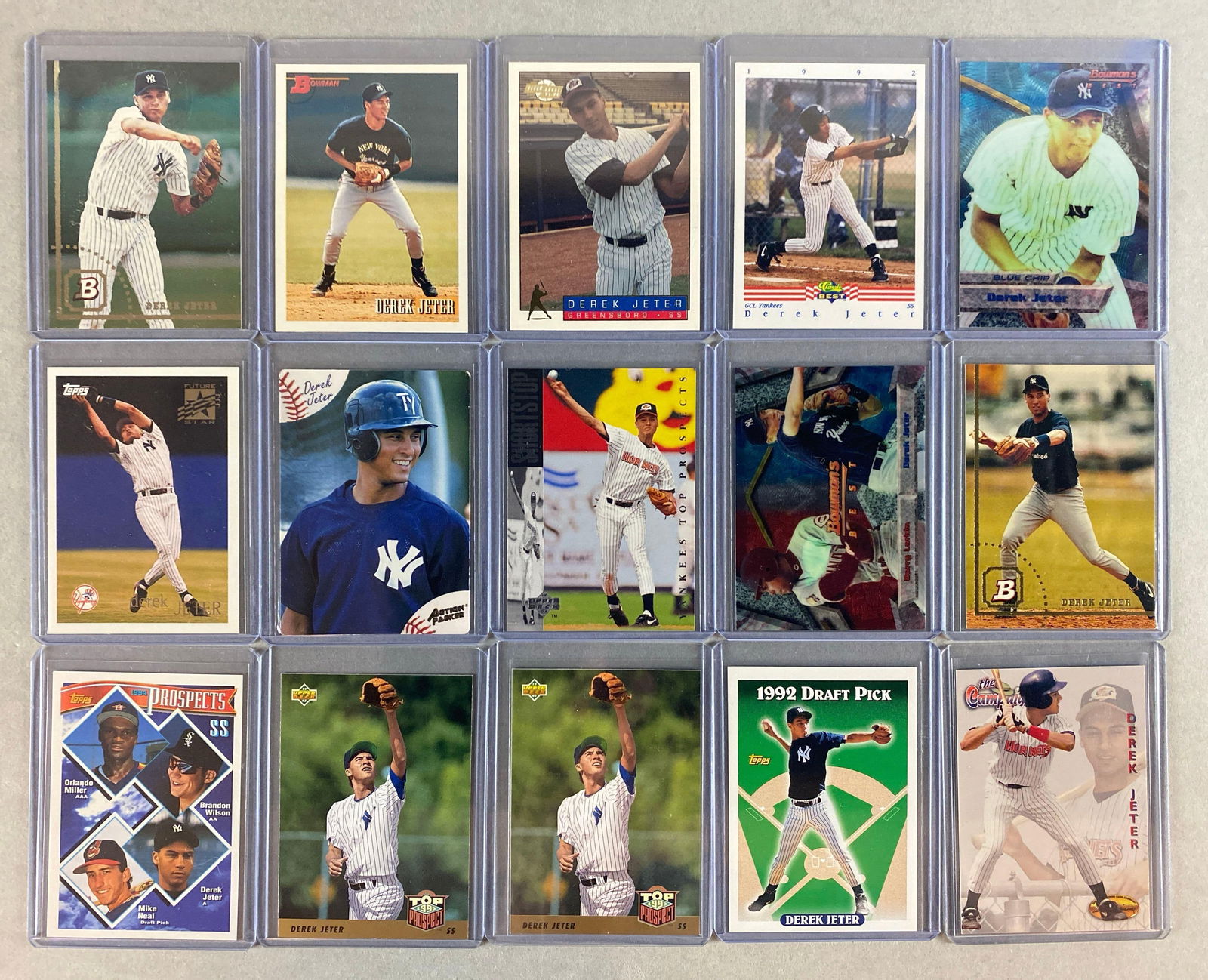 15 - 1992 - 96 Derek Jeter Rookies (1 of 2)