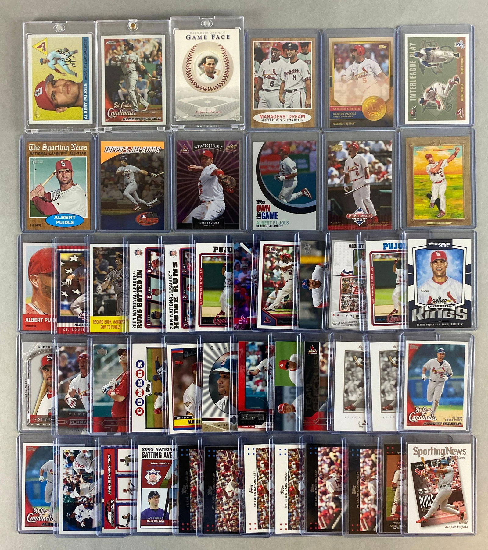 2004 Topps Heritage Chrome Albert Pujols 1 of 1955 + 75 - Other Albert Pujols Cards (1 of 6)