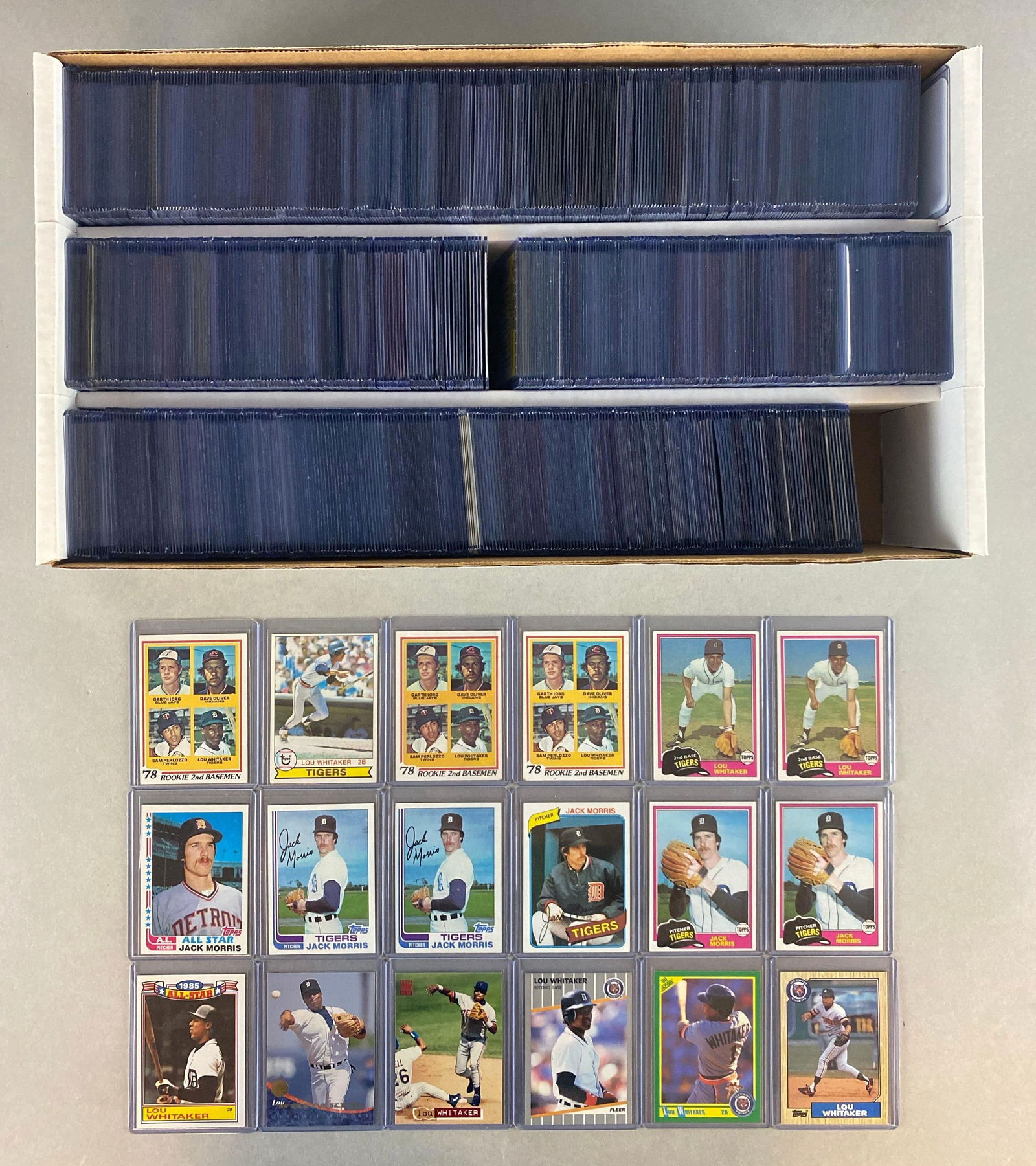 750+ Detroit Tigers, Jack Morris, Lou Whitaker, and Alan Trammell Cards with Rookies (1 of 5)