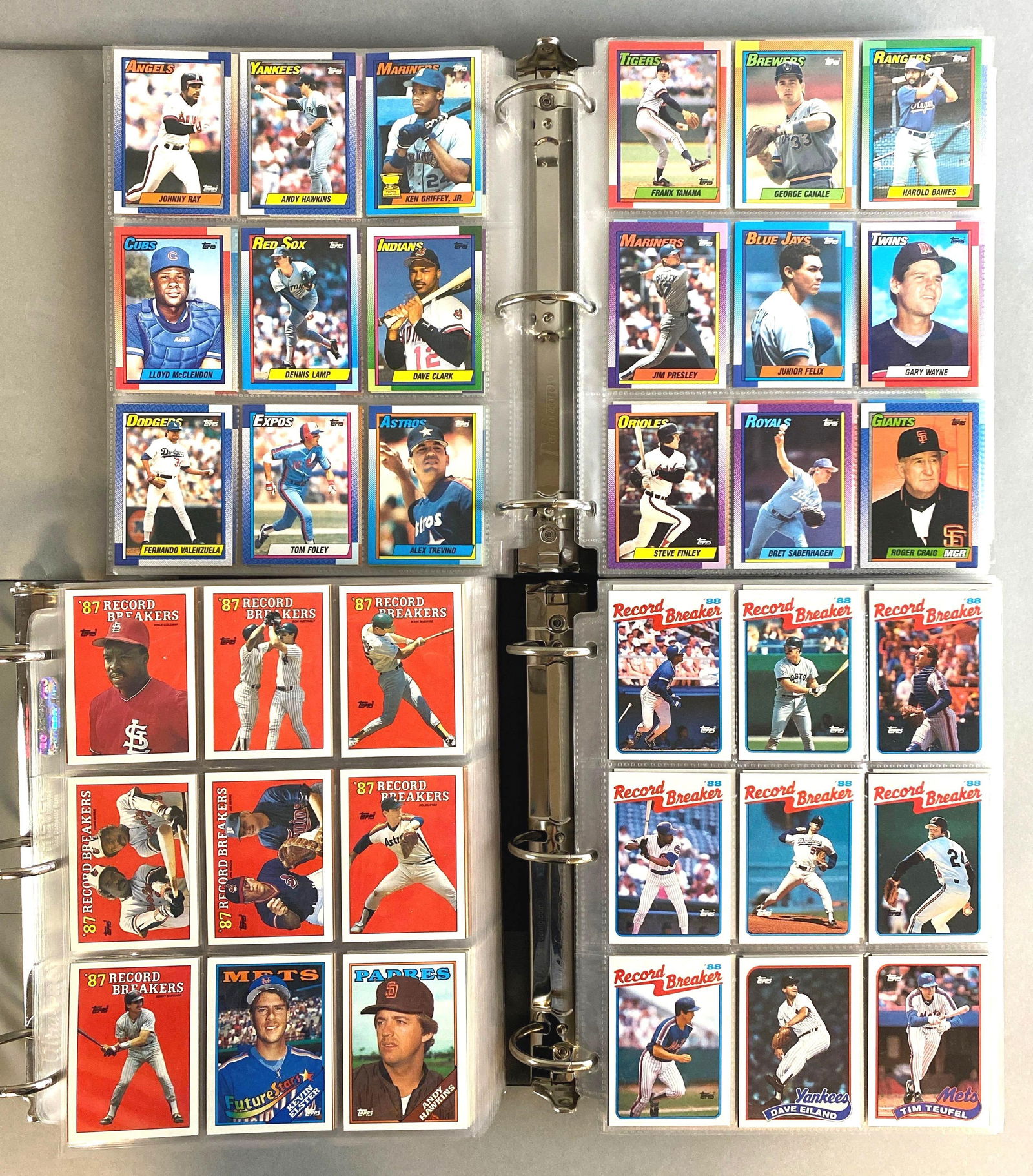 1988, 89, and 90 Topps and Topps Traded Complete Baseball Sets (1 of 7)