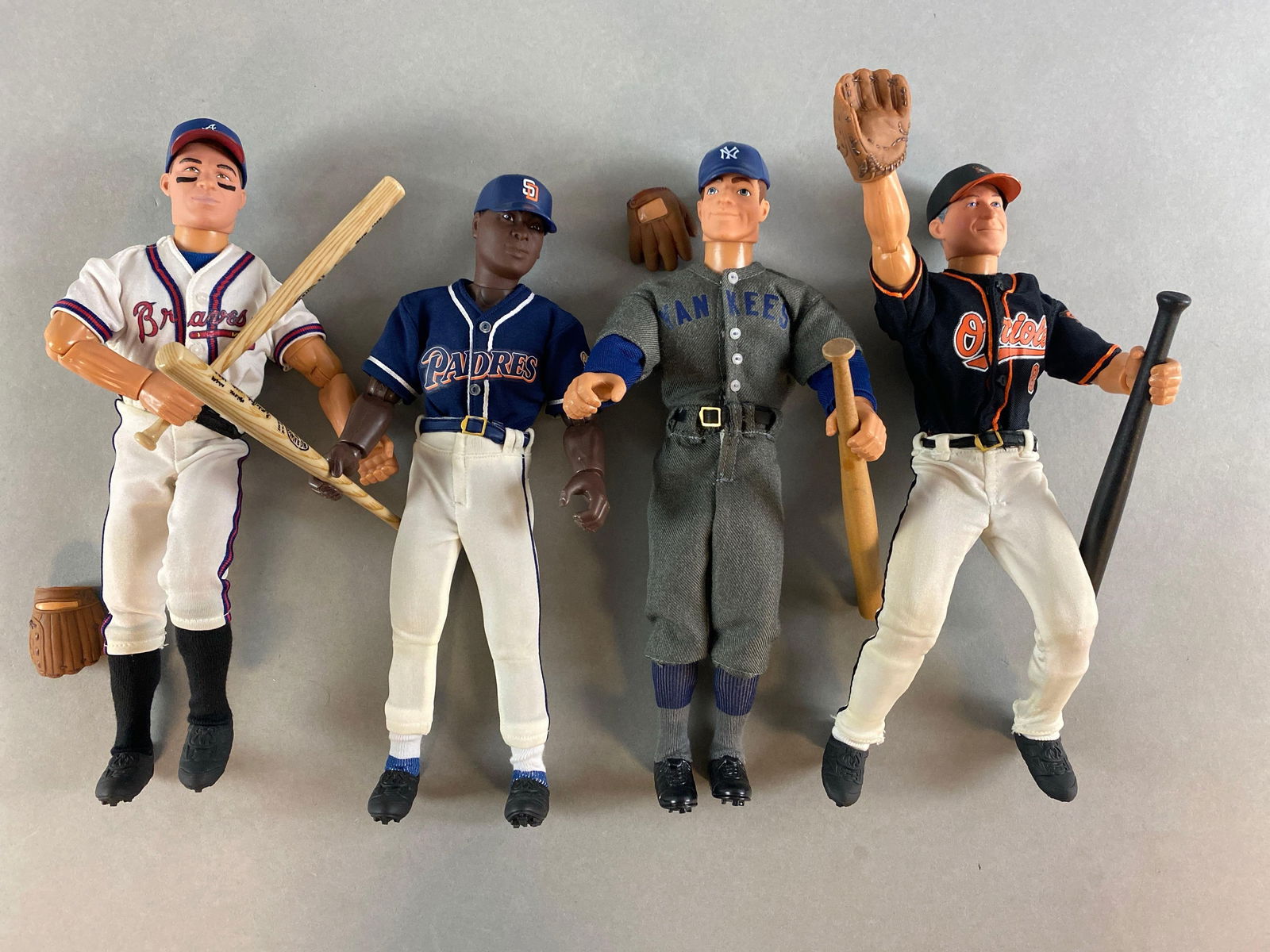 Lou Gehrig, Cal Ripken Jr. Tony Gwynn and Chipper Jones, Fully Posable Figures (1 of 2)