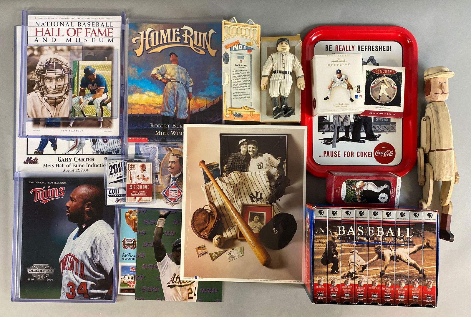 Large Group of Baseball Collectables, Yearbooks, and Wirlygig (1 of 9)