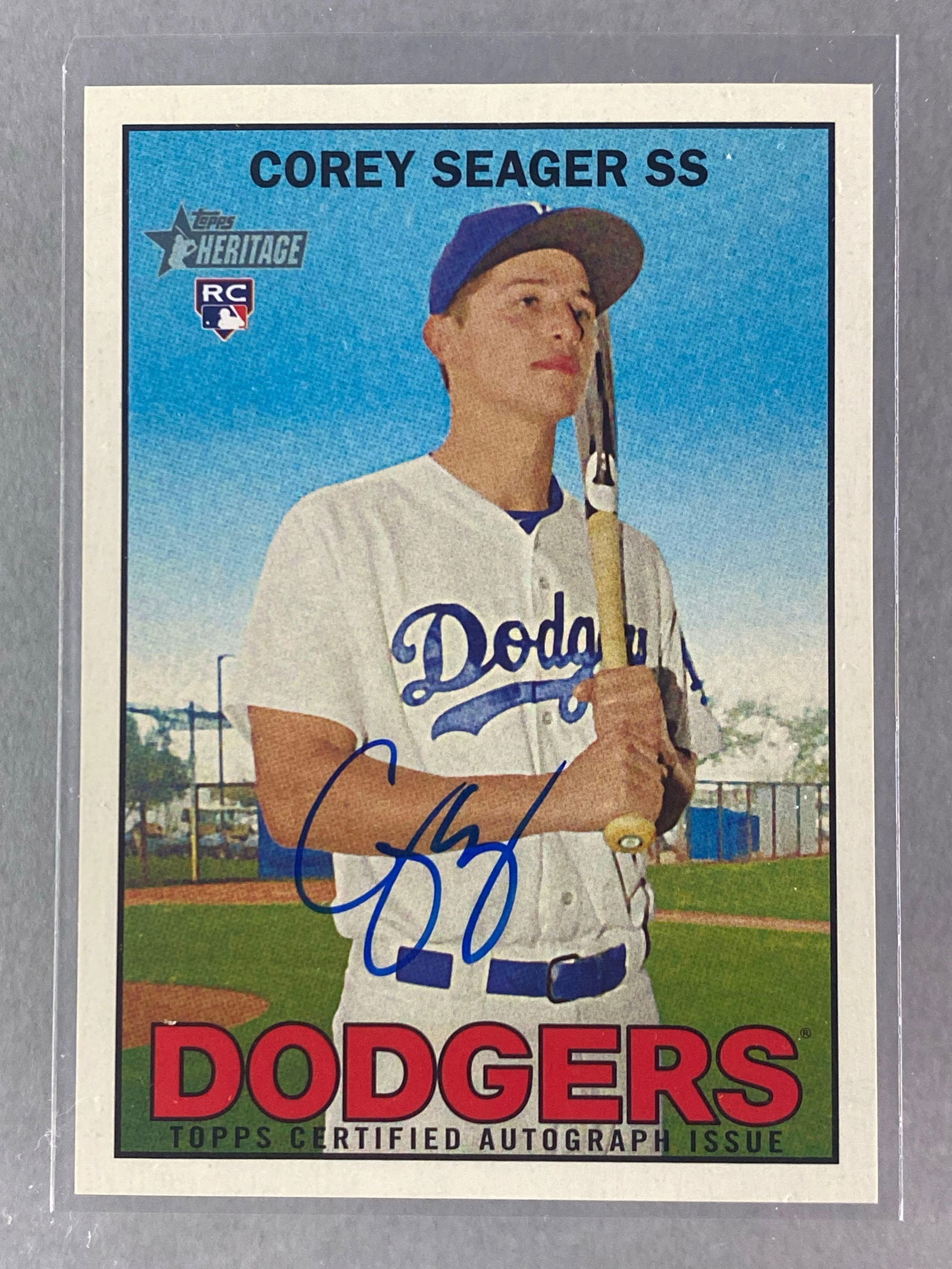 2016 Topps Heritage Real One Auto Corey Seaver #ROA-CSE, Rookie (1 of 2)