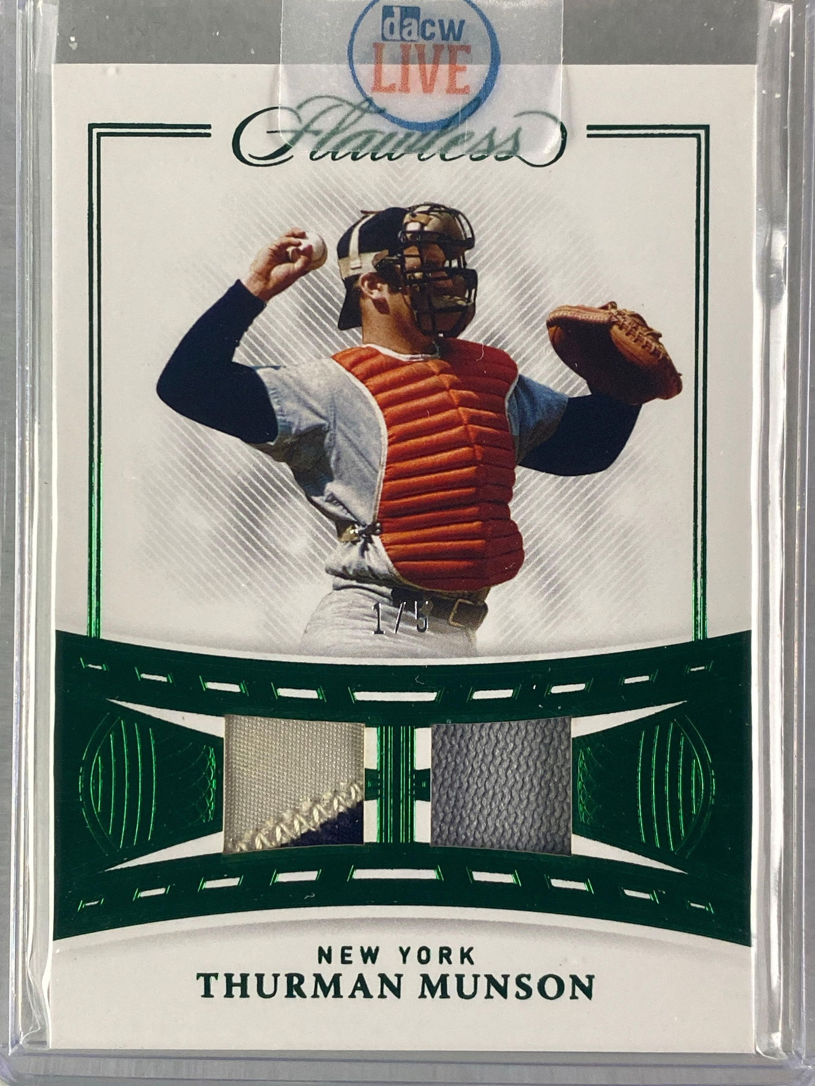 Rare 2022 Panini Flawless Legendary Materials Dual Jersey Patch 1/5 (1 of 2)