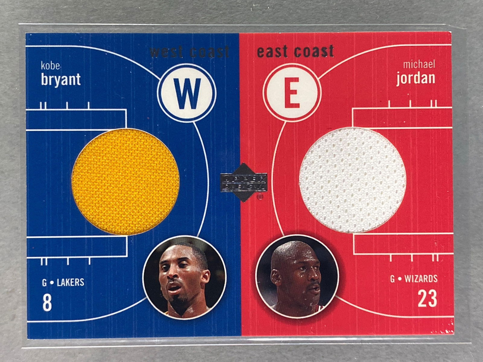 2003 Upper Deck West/East Coast Jersey Kobe Bryant and Michael Jordan #EW-KB/MJ (1 of 2)