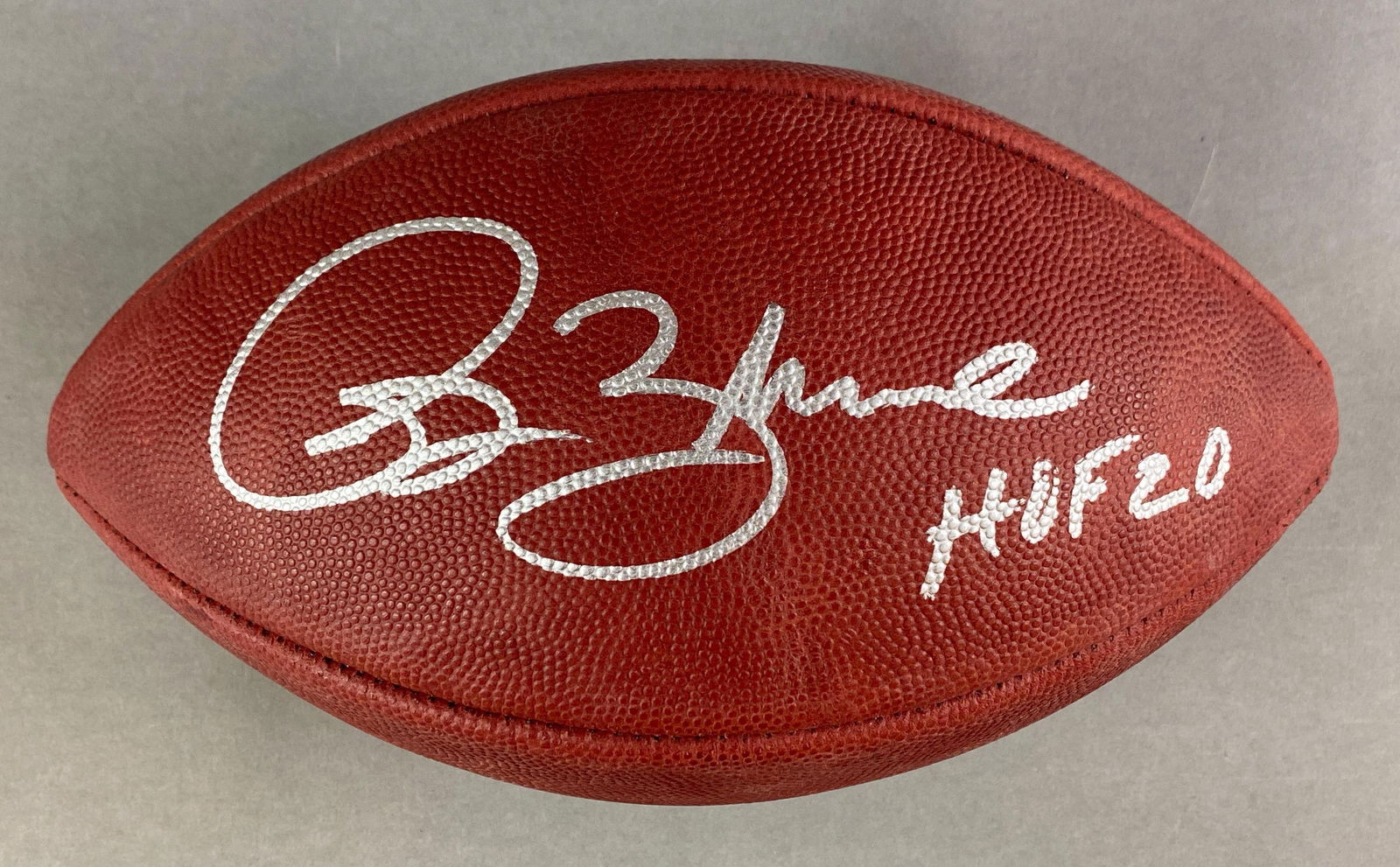 Isaac Bruce Signed Official NFL The Duke Wilson Goodell Football (1 of 4)