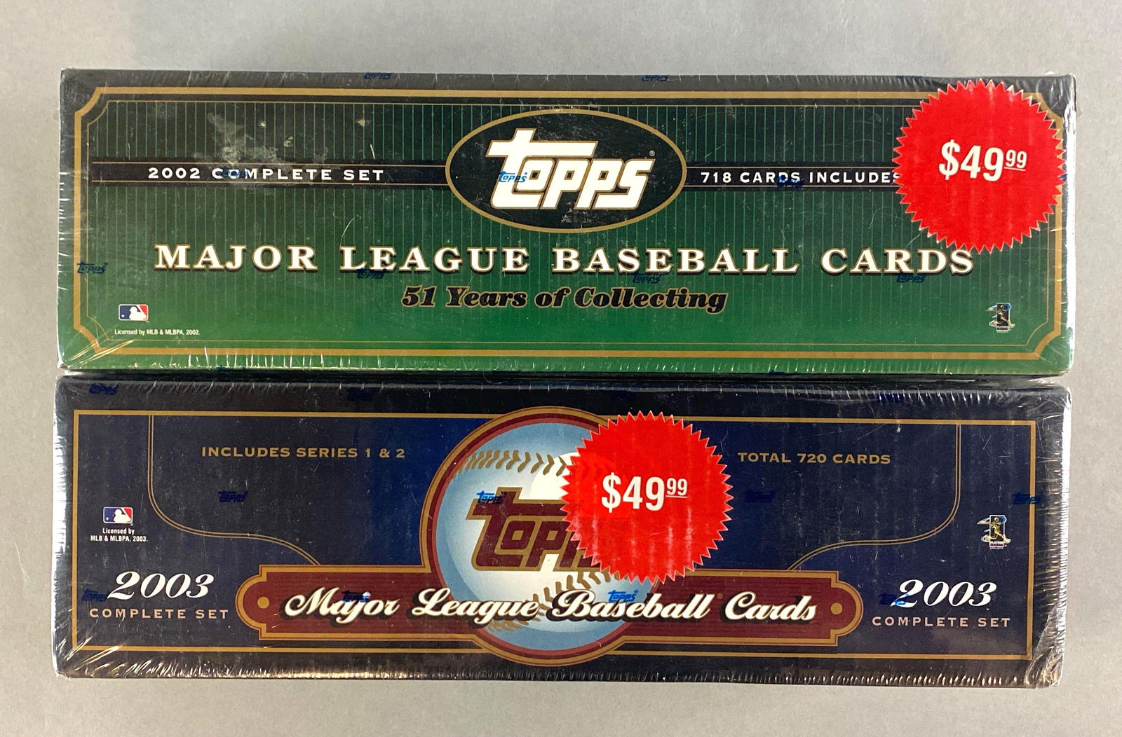 2002 and 2003 Topps BaseballFactory Sealed Sets (1 of 3)