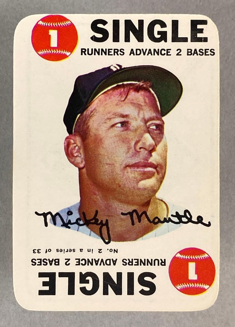 1968 Topps Baseball Game Mickey Mantle (1 of 2)