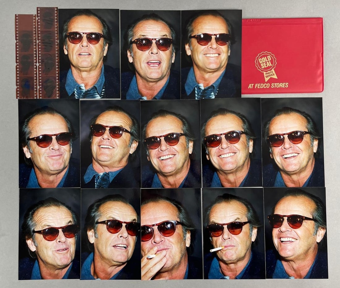 Group of 13 Rare Jack Nicholson Candid Photos (1 of 4)