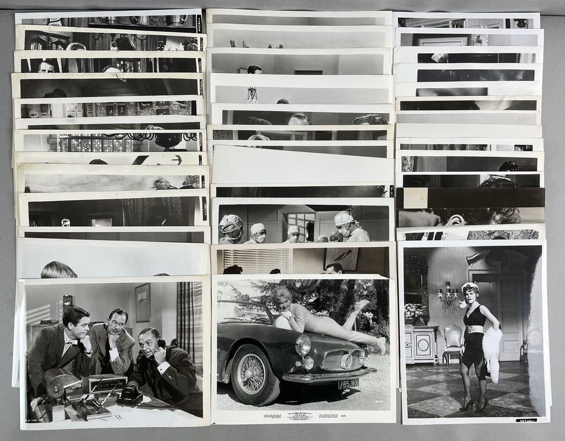 Group of 40 Vintage Movie Stills: Includes blondies big moment, love is a ball, the undying monster, and more, 8 x 10 inches